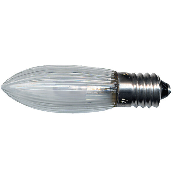 Scharnberger+Hasenbein LED-TOP-Riffelkerze E10 10-55V 0,1W klar 57690 (VE3)